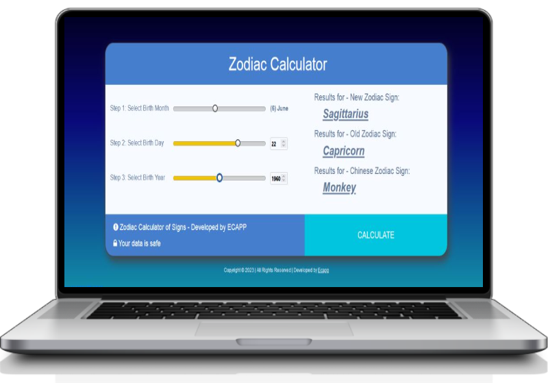 Calculator Zodiac